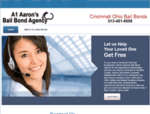 Tablet Screenshot of cincinnatiohiobailbonds.com